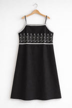 Black Embroidered Frock