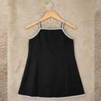 Black Embroidered Frock
