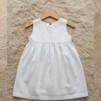 White Floral Embroidered Dress