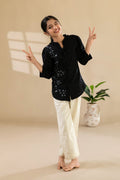 Black Embroidered Shirt